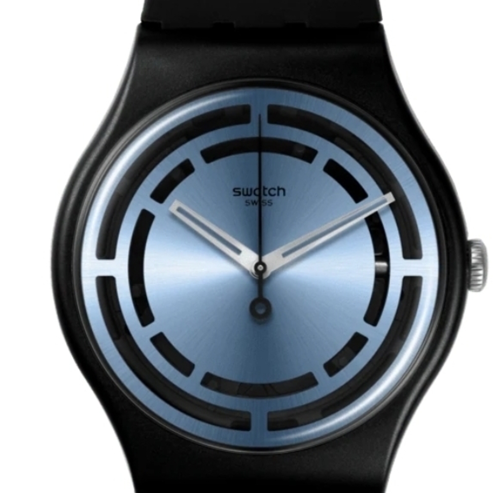 Swatch Blue and Black Smartwatch - Picture 8 of 10